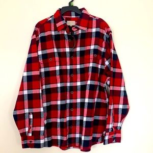 NWT Zachs Flannel Button Down Shirt